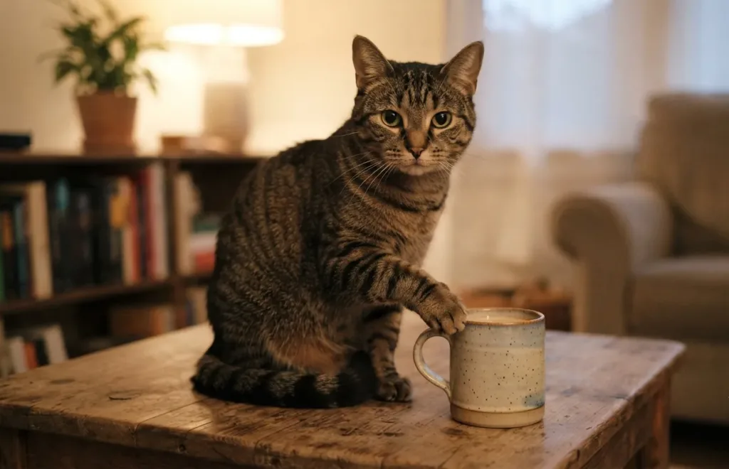 Why Cats Knock Things Over (and What Actually Helps)